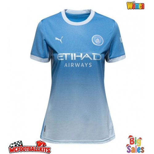 Manchester City Enzo Fernandez #17 Replica Home Stadium Shirt for Women 2026-27 Short Sleeve